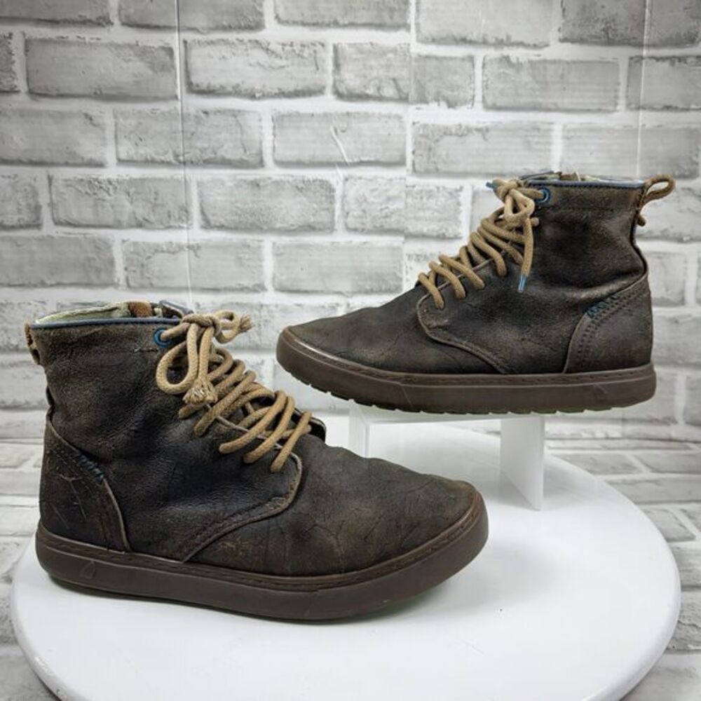 Satorisan Hida Spitfire Men's Size 41 - 8 US Brown Leather  Ankle Side Zip Shoes